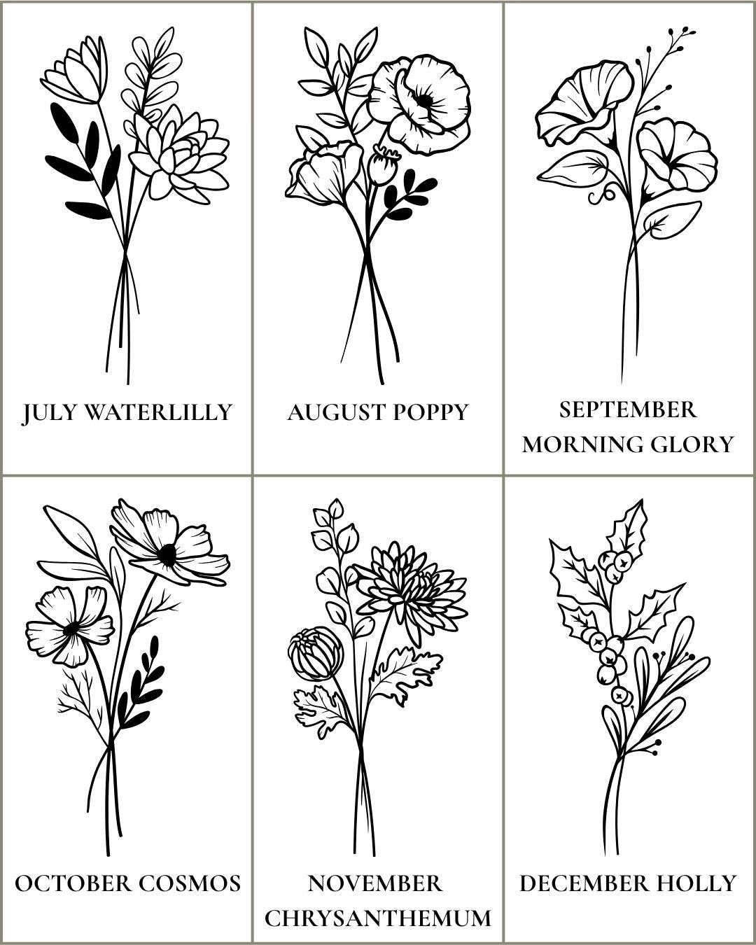 Birthday Birth Flower Candle