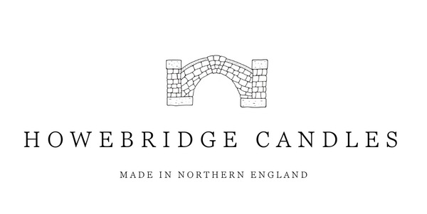 hand drawn bridge logo for small batch candle brand